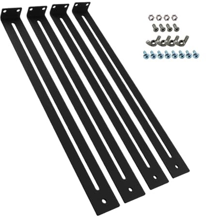 Schrank-Hardware-Halterungen – 12,99–24,02 Zoll Stahlstützen-Set, Robustes Reparaturset Für Untere Schubladen, Langlebige Möbelverstärkung | Ersatzteile Für Die Reparatur Von Kommodenschubladenschiene