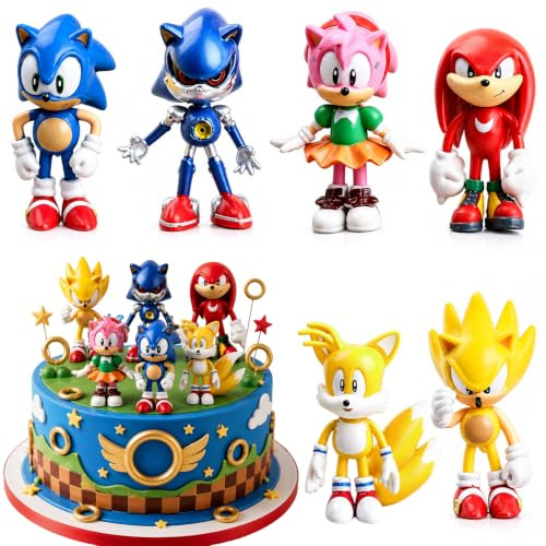 6 Stück Figuren Tortendeko,Mini Tortenfiguren | Kuchen Dekoration Geburtstag,Party Kuchen Deko,Geburtstag Deko,Cake Topper Party Dekoration Lieferungen