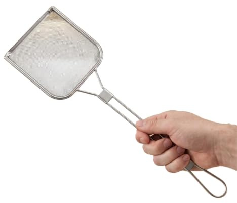 Mesh Skimmer Spoon - Stainless Steel Strainer | Fine Wire Frying Tool
