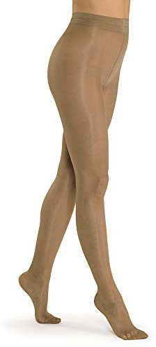 SOLIDEA Women's Tights Venus 70 Graduated Compression 12/15 mmHg Women's Graduated Compression Tights 70 Denier (Camel, 46)