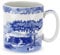 Spode Blue Italian Mug, Set of 4 (Blue, White,4 Count (Pack of 1))