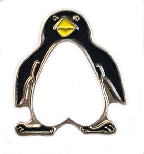 Mainly Metal Metall Emaille Brosche Vogel – Pinguin