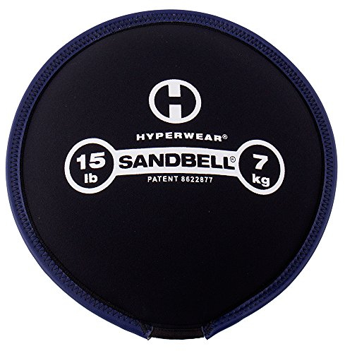 HYPERWEAR SandBell 7kg 15lbs - Fitness Sandsäcke für Fitnesstraining wie Hanteln, Kettlebell, Core Bag, Slam Ball, Wall Ball, Medizinball und mehr - Größen 1kg -23kg