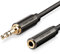 FosPower Stereo Audio Klinken Kabel Adapter Verlängerungskabel (4,5m) Verlängerung für AUX Eingänge 3.5mm Stecker auf 3,5 mm Buchse [Vergoldete Kontakte] für Audio iPhone, iPod, iPad, MP3-Player, Kopfhörer, Lautsprecher, Android Smartphones, Tablets - Schwarz