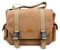 DURAGADGET Tan-Brown Canvas Carry Bag w/Adjustable Strap - Compatible with ELEPHAS EPR60 Mini Portable LED Projector