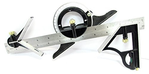 12 300mm Combination Square Adjustable Protractor Measuring Angle Finder WW017
