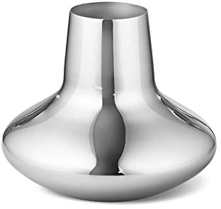 Georg Jensen HK Vase, Edelstahl, Silber, 27 x 27 x 22,2 cm