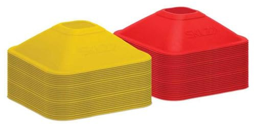 SKLZ Unisex-Adult SKLZ 2 Zoll Mini Cones f r Beweglichkeit und plyometrisches Training , gelb, 40 Cones EU
