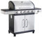 Milani Home_Barbecue A Gas In Acciaio Inox 5 Fuochi + 1 Laterale Per Esterno Giardino, Portico, Terrazzo