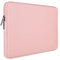 RAINYEAR Housse pour Ordinateur Portable 14 Pouces Étui en Cuir PU Souple Compatible avec Notebook Chromebook 14 Pouces, Macbook Air 15 Pouces M4 M3 M2 Housse de Protection à Glissière(Rose)