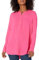 Amazon Essentials Women's Long-Sleeve Woven Blouse, Hot Pink, L