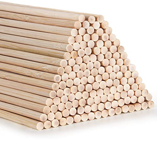 Tiges longues en bambou pour loisirs créatifs, Bâtons de bambou (3 mm x 150)
