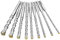 9 tlg. Steinbohrer Set Sds Plus Quick Bohrer Hammerbohrer Betonbohrer, Vierschneidig mit Doppelwendel, z.B. für Beton, Naturstein usw. Größe: 5 6 6 8 8 10 12 14 16 x 160mm