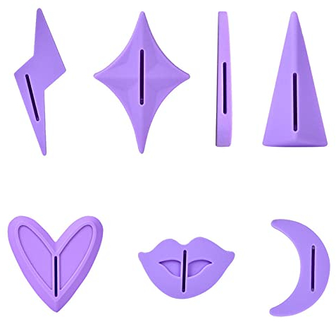 TDRHD Damen Bikini-Trimmer-Rasierer - Bikini-Rasierschablone - Schamhaarrasierer - 7 Stück/Set - Lila - Empfindliche Haut - Modern - Frauen - Frauen, die auf Körperpflege achten