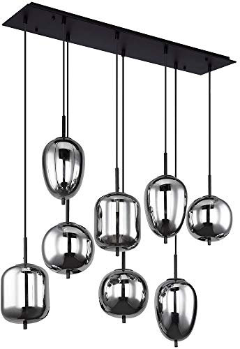 Deckenlampe Hängelampe Pendelleuchte Messing 8-Flammig L 102,5cm Esszimmerlampe