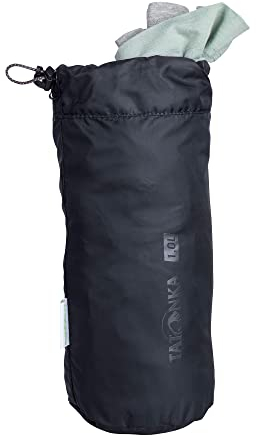 Tatonka Packbeutel Stuff Bag - Leichter Packsack mit Schnürzug - Aus recyceltem Polyester - 1 Liter Volumen, Black (1l)