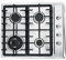 Cocina de gas de acero inoxidable con 4 fuegos