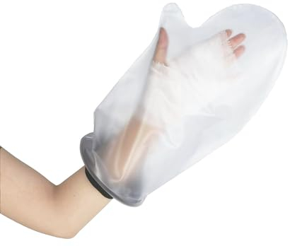 HKF HO KI HO Protezione Impermeabile Gesso per Mano, Per vasca da bagno e doccia,Riutilizzabile Bende Gessate Protettore Mantieni Ferite e Bende Asciutte-Adulta Mano