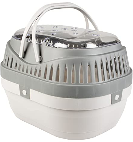 duvoplus, Transportbox für Nagetiere S – 23 x 17 x 15,5 cm, Grau, Nagetiere