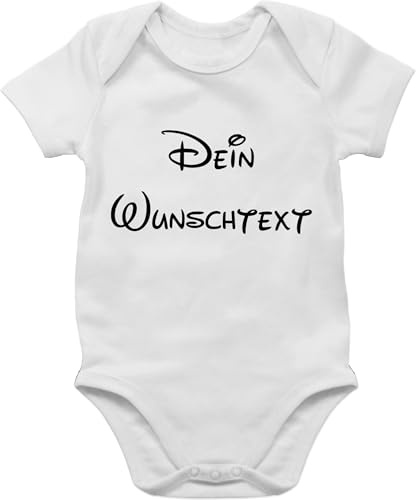 Geschenk mit Namen personalisiert by Shirtracer - Baby Body Junge Mädchen - Aufdruck selbst gestalten - Wunschtext I Geschenk mit eigenem Text personalisiert