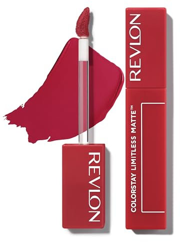 Revlon Rossetto ColorStay Limitless Matte Liquid Lipstick, formula vegana, antimacchia, resistente, leggero e confortevole, impermeabile, 014 Dream Job, 5 ml