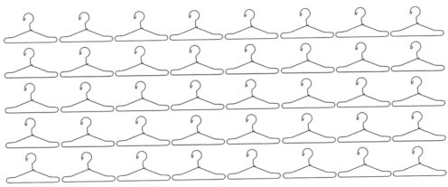 TOVINANNA 40 STK Puppenaufhänger Mini-Puppen Babyanzüge Drahthalter schwarzes Dekor Mini-Kleiderständer Kleiderständer für Puppen Puppenkleiderbügel aus Metall Kleiderbügel für Puppen Kabel