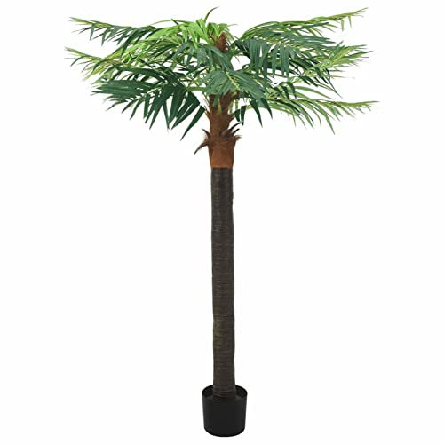 Homgoday Artificial Phoenix Palm Tree with Vase 215 cm Green Home Furniture Indoor Outdoor Living Room Bedroom