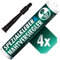 Garten Eben - EPDM Kleber 4x 290 ml Folienkleber Nahtversiegelung EPDM Abdichtung lösungsmittelfrei zum Verkleben von EPDM-Folie