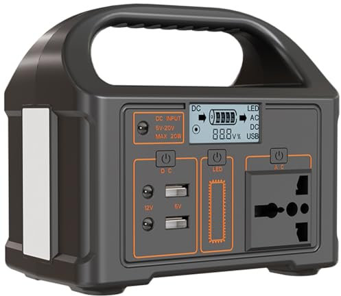100W 220V Powerbank, Externer Akku Outdoor Camping 24000mAh Power Bank, LED-Anzeige Outdoor-Netzteil Batterie Power Station für Reise Abenteuer