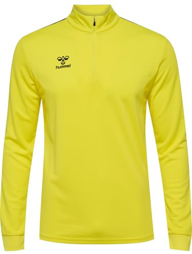 hummel Herren Hmlauthentic Half Zip Sweater, Gelb, XXL EU