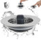 iFealClear Upgraded 3-in-1 Kitchen Drain Stopper & Metal Plug Strainer – Thickened ABS Shell with Stainless Steel Filter Basket, Anti-Clogging & Odor-Blocking, Fits 72-86mm Sink Holes, Depth > 28mm