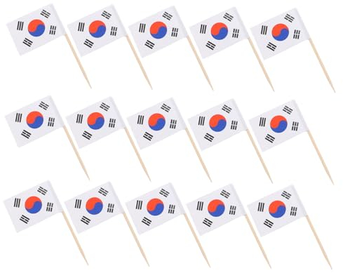 ABOOFAN 200 Piezas palillo espetos banderillas Fiesta Decoraciones Postre Americanas Ornamento decoración Topper la Torta Adorno Coctel