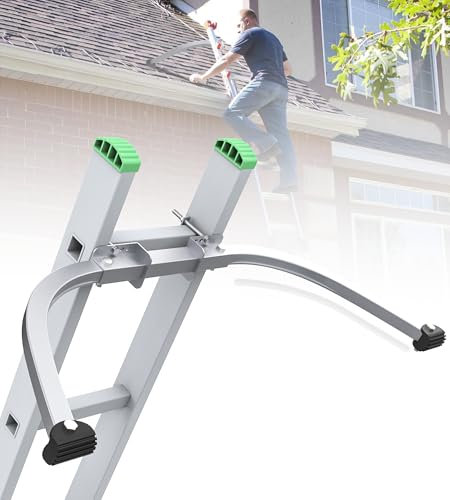 vikofan Extension Ladder Stabilizer for Roof Gutter, 450 Lbs Weight Rating, Standoff Roof Ladder Accessories, Lightweight and Easy to Use