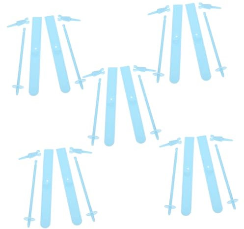 CIMAXIC 5 Sets Mini Ski Mini Puppenhaus Ski Mini Ski Für Puppen Miniatur Ski Werkzeuge Puppenhaus Ski Zubehör Puppenhaus Ski Und Stange Mini Ski Für Puppenhaus Puppenhaus Sachen