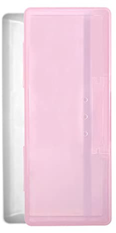 Single-layer Nails Art Organizer Box Storage Tool Rectangle Storage Box Pen Brush Polishing Nail Buffer Files Container Nail Art Pens Brush Tools Storage Box Make Up Accessories