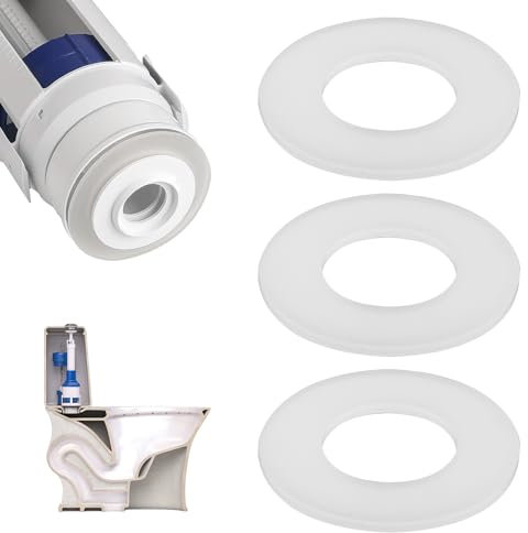 3PCS Compatible with Geberit 816.418.00.1 Flush Valve Base Sealing Washer - Clear Toilet Flush Valve Seal Ring Replacement suitable for geberit flush valve seal Base Sealing Washer Silicone