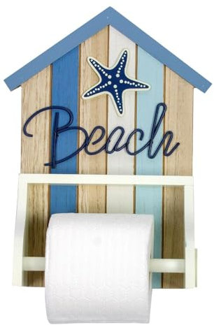 Nauticalia Beach Hut Toilet Roll Holder, 28x21cm, Nicht Zutreffend