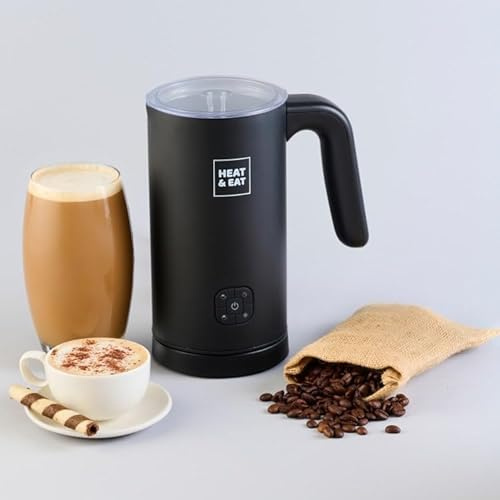 New Heat & Eat Hot Chocolate Maker - Black Makes Silky Smooth hot Chocolate Every time with 4 Different Settings