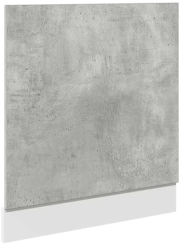 vidaXL Pannello Lavastoviglie Grigio Cemento 60x1,5x67 cm Multistrato, Pannello, Pannello Frontale, Pannello Porta Anteriore lavastoviglie