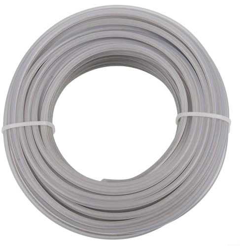 Filo di filo grigio ad alta resistenza per decespugliatore, 15 m di lunghezza, 3 mm, per decespugliatori
