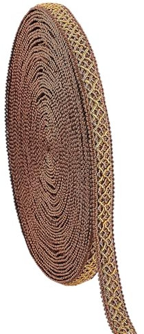 PH PandaHall 12m Polyester Gimpenborte 15mm Fransenbesatz Aus Polyester Stoffband Für Polstermöbel Kostüme DIY Bastelarbeiten Schmuckherstellung Vorhang Kostüm Dekoration. Dunkel Goldrute