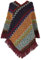 Haar-Wickelschal für Damen, Nationl-Druck, bunter Spleiß-Poncho mit Quasten, gestrickter Schal, Fransen-Pashminas, Pullover, Umhang, Geschenke für Frauen, Pullover, Quastensaum, Damen-Schal, F, One