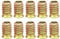 10 Pieces Threaded Inserts for Wood,Insert Hex Socket Nuts M10 Flanged Hex Socket Nut, Zinc Plated Carbon Steel Hex Drive Head Nut,for Wood Timber Furniture Carpenter DIY and Many Project(M10*25mm)