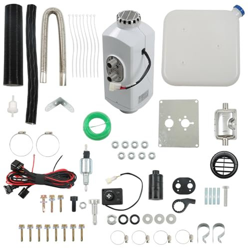 HALOYWB 12V Diesel Luft Heizung Schalldämpfer Kit Ersatz für RV Auto Bus Wohnmobil Boote