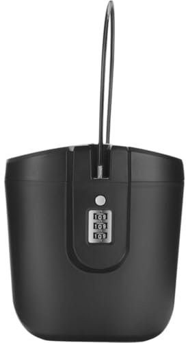 Vobumix Tragbarer Safe -Kombination, Sicherheitskoffer, Diebstahlsicherung, Schlüsselaufbewahrung Für Zuhause, Büro, Hotel, Autos