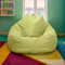 DOSYCOVUR Velvet Bean Bag Cover Nur Stretch Soft Waschbarer Reißverschluss Verdickt Solid Color Für Erwachsene Teens Schlafzimmer Büro Wohnzimmer Patio Sitzsack Sofa,Grün,100 * 120cm