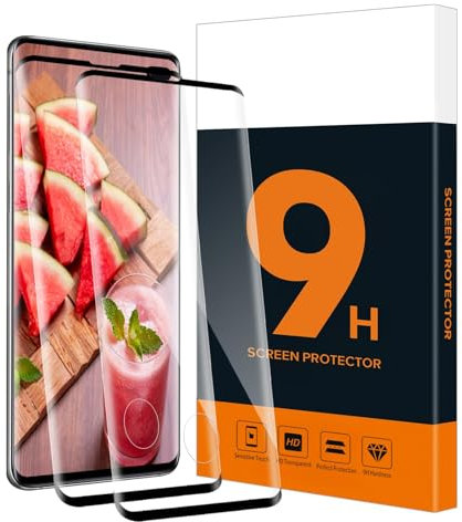 Cable Leader 2 Stück Schutzfolie für Panzerglas für Samsung Galaxy S10 Plus, 9H Härte, Sensitive Touch, Keine Blasen Schutzglas für S10 Plus, 3D Kante, Ultra-Klar Samsung S10 Plus Displayschutzfolie