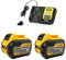 18,000mAh Li-ion Battery Compatible with DeWalt 20V/60V MAX Tools (DCB609, DCB205, DCB606), Replacement for Flexvolt DCB547-XJ & 20V MAX Chargers, Cordless power tool battery Battery Pack(60V 18Ahx2 C