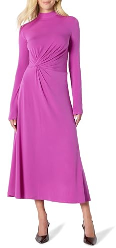 Amazon Essentials Women's Fit and Flare Stretch Jersey Long-Sleeve Maxi Dress