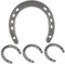 Mobestech 4pcs Horseshoe Wall Art Craft Cast Iron Hanging Decoration for Home Kitchen Office Bar Vintage Rustic Wall Decor for Luck Blessing